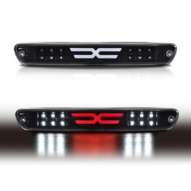 CNNELL Brake Light Type X Compatible with 2004 2005 2006 2007 2008 2009 2010 2011 2012 Chevy Colorado/GMC Canyon, Compatible with 2006-2008 Isuzu I-Series Rear Lamp Tail Clear lens Black Bottoms