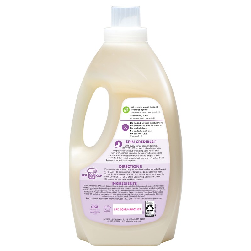 Better Life Natural Concentrated Laundry DetergeJuniper Grapefruit, 64 loads