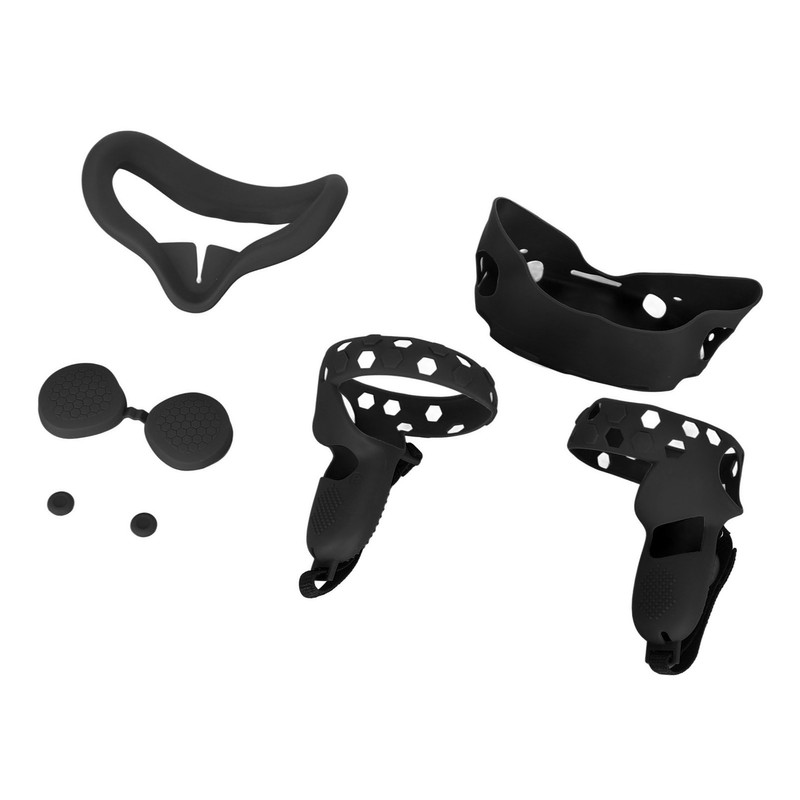 5 in 1 Silicone Cover Set for Quest 2 Includes