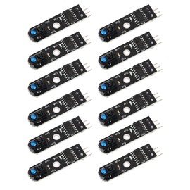 Tracking Module, 5V 1 Way Tracking Module, 1 Channel Infrared Reflection Tracking Sensor Module, Intelligent Car Infrared Tracking Probe Module, 12 Pieces