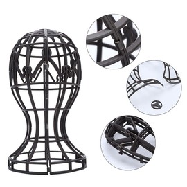 Soporte para Peluca, 2 Colores ABS Soporte Plegable para Exhibición de Peluca Soporte Plegable para Exhibición de Peluca Soporte Profesional para Peluca Soporte para Exhibición (negro)