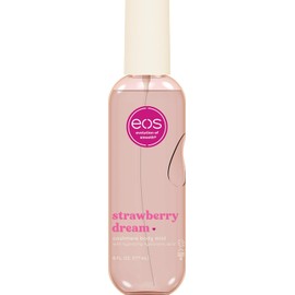 eos Cashmere Body Mist, Strawberry Dream, Body Spray for Women, Strawberry Perfume, Hair Mist, Moisturizing, Hyaluronic Acid, Glycerin, Vegan, Cruelty-free, 6 fl oz
