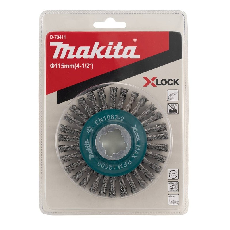 Makita X-LOCK D-73411 Wire Brush for Disc Grinders, Outer Diameter