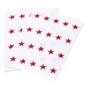Prelaminated 1/2" Stars - 5/8" x 1 1/4" 200/Pkg (Red)…