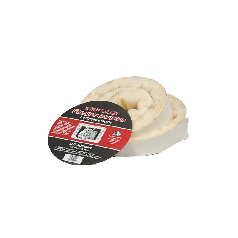 Rutland Products 1111 Fireplace Insert Insulation Fiberglass, 1-1/2-Inch by 10-Feet,