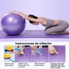 Pelota Pilates de 65 cm, Gruesa y Antiexplosiva