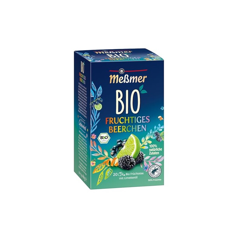 Meßmer Organic Fruity Berry, 20 Tea Bags, Organic Fruit Tea