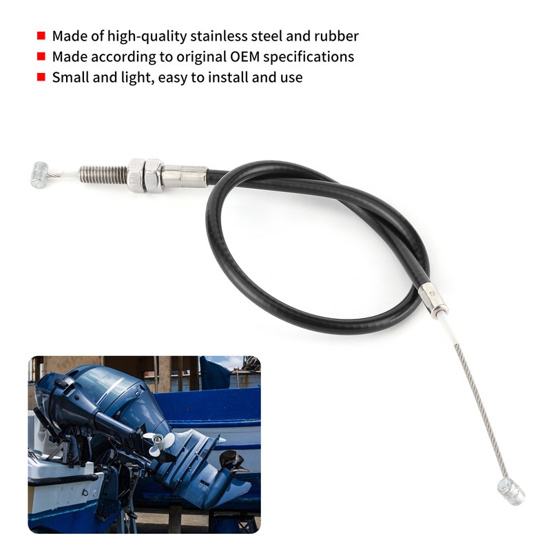 Throttle Cable Push Wire Line Fit for Yamaha 2‑Stroke 9.9