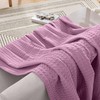 Elegant Comfort Premium 100% Cotton Waffle Blanket - Lightweight Breathable