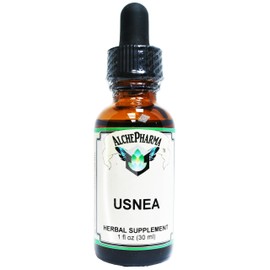 AlchePharma Usnea Herbal Supplement, 1 fl oz, Wild Harvested Lichen Extract, 30 Servings