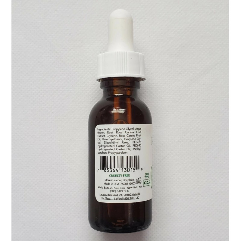 Mario Badescu Skincare Rose Hips Nourishing Oil 1floz/29ml Cruelty Free,