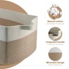 75L Large Cotton Rope Basket 22" x 17" x 12",Large