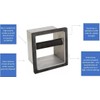 Rattleware Stainless Steel Open Bottom Knock Box Chute - For