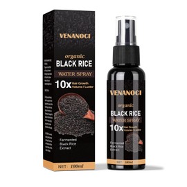Venanoci - Suero para el crecimiento del cabello, spray de agua de arroz para mujeres y hombres, tratamiento para la pérdida de cabello, cabello seco dañado, crecimiento del cabello para un cabello más grueso y largo con aceite de ricino y jengibre