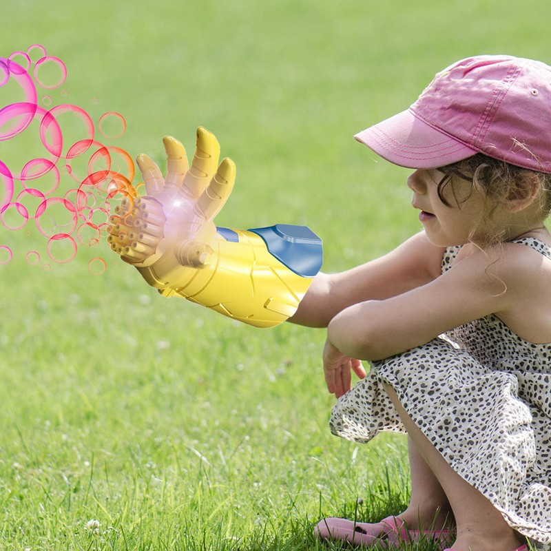 Electric Bubble Gun Toys Movie Inspired Hand Soap Bubbles Machine