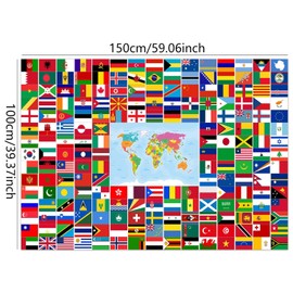 National Flag Background Fabric, Birthday Background Fabric, Party Decoration, Sports Event Decoration, Photo Video Shooting Supplies (1.5 x 1 m)