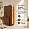 Book Shaped Cutting Board Set with Walnut Stand, 3 PCS