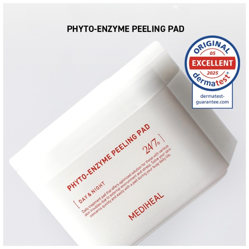 MEDIHEAL Square Toner Pads 200ea, Type:Phyto-enzyme Peeling Pad(90+90)