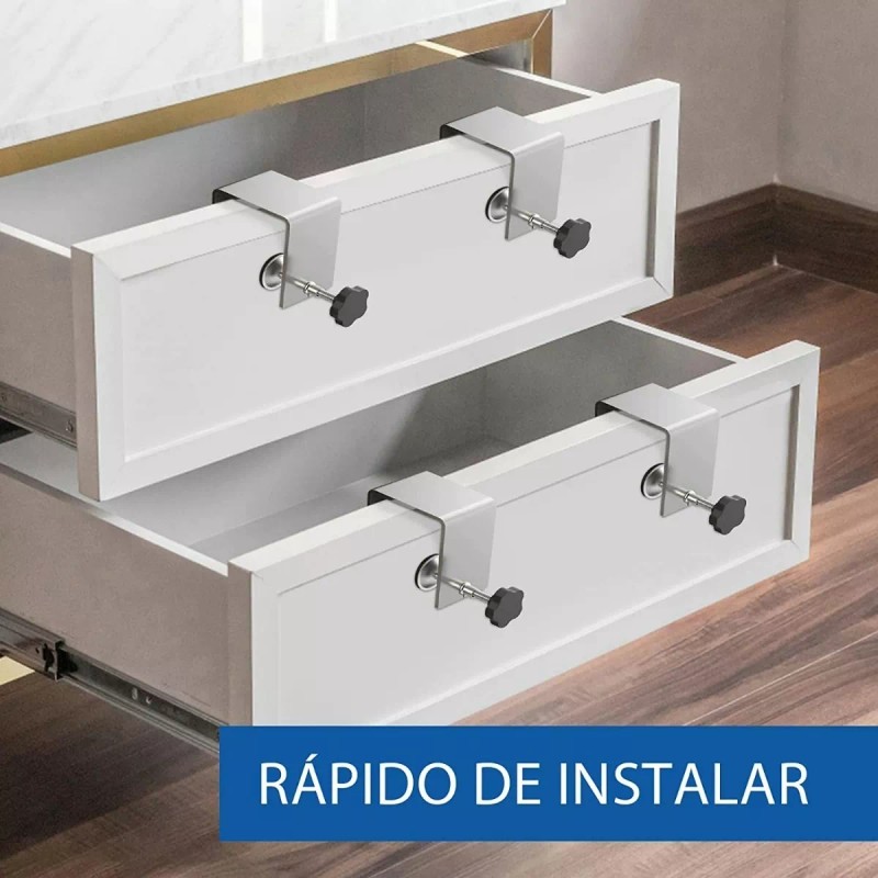 Meiso Abrazaderas Para Instalación Frontal De Cajón, 2 Uds.