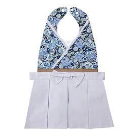 Regalo Baby Hakama Apron, 1-Touch Cotton, Kimono Dress, First Festival, Hundreds of Day Celebrations, Beginning Eating, New Year, Shichi-Go-San, royal navy