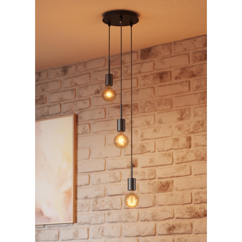 OSRAM Vintage Pendant Light, Dark Grey, Individual Light Scenarios, Stainless