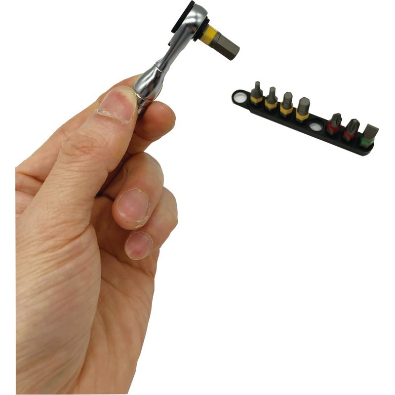 SIGNET 22092 Signet Ultra Short Ratchet with Bit Set