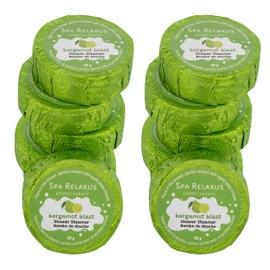 RELAXUS Shower Steamers Aromatherapy with Pure Essential Oils. Stress Relief and Luxury Self-Care for Teens and Adults, (Bergamot Blast)