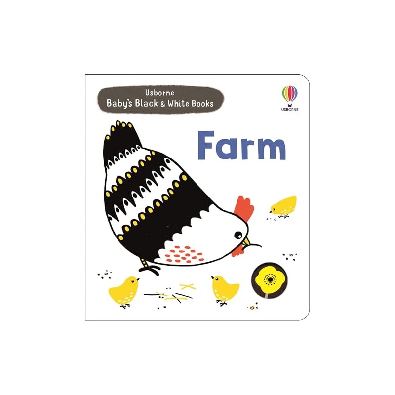 Baby's Black and White Books Farm