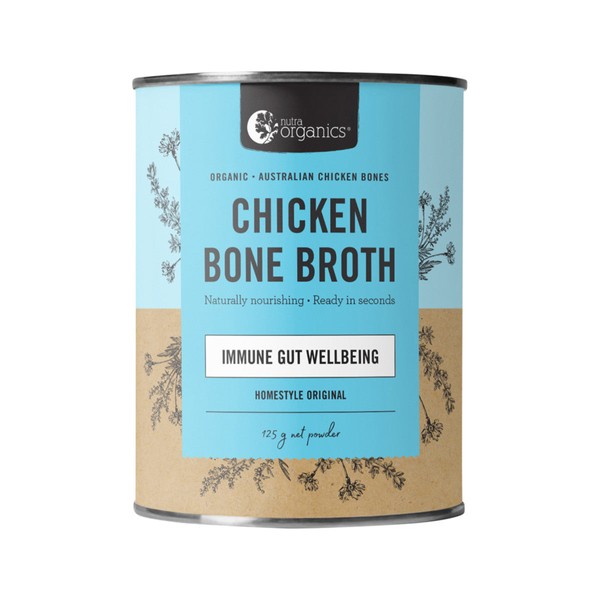 Nutra Organics Chicken Bone Broth Organic Homestyle Original 125g