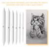 13 Pcs Blending Stumps For Drawing,Tortillions Set With Sandpaper Board,Professional