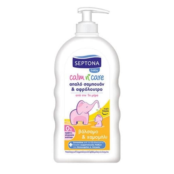 Septona Baby Calm & Care Shampoo & Bath with Hypericum and Chamomile 500 ml