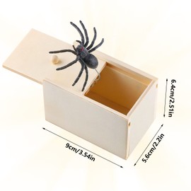NTGRTY Scare Box 2 Stücke Scherzartikel Spinne in Box Spider Box Prank Scherzartikel Spinne Spinne Box Streich Spider Scare Box für Kinder Erwachsene Party Favors Gifts