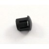 Black Nylon Hole Plugs Fits 1/4" Opening - Domed Textured