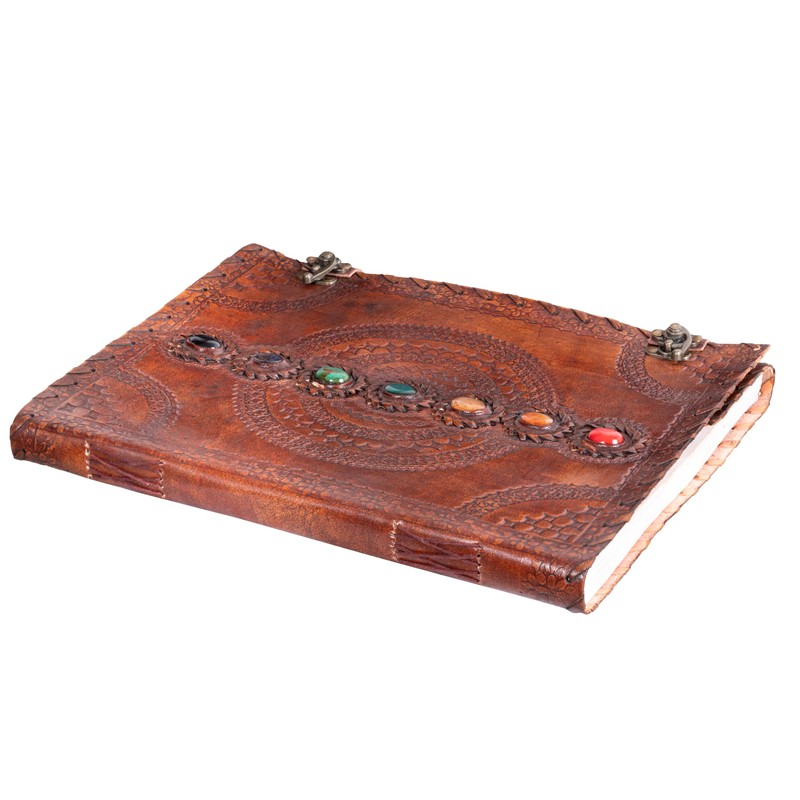 Hell Blues Leather Large Journal Rustic Ruled Notebook 13 x