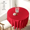 Homiest 1 Pack 72 Inch / 6ft Round Tablecloth Satin
