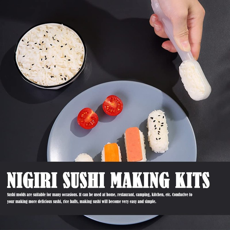 Chlotmio 4 Pcs Sushi Mold Non-Stick Nigiri Sushi Maker Mould