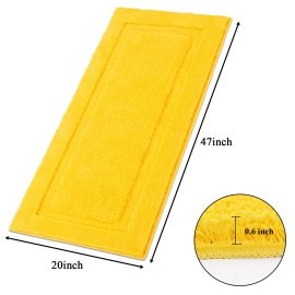 SHACOS Super Soft Bathroom Runner Rug 20"x47" Non Slip Bath Runner Rug