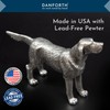DANFORTH - Lab Dog Figure – Handcrafted Pewter Labrador Retriever