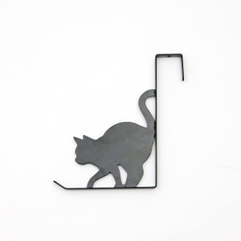 Toyo Case, Cat Door Hook, Cat, Door Hanger, Hanger Hook, Door Hook, Door Hanger, Coat Hanger, Hook Storage, For Doors, Hanging, Cats, Clothes, Bags (Chewing, Black)