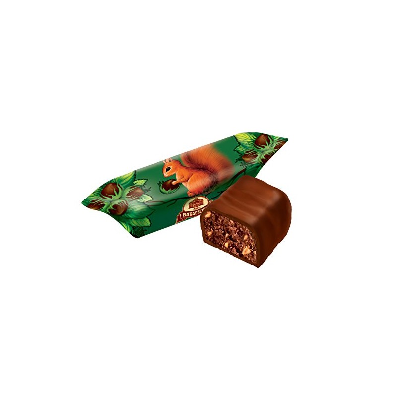 Krasnyi Oktyabr Belochka Babaevskaya Chocolate Glazed Candy Gourmet Bars with