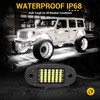 Hovano 8 Pods White Rock Light Kit with Wired Switch