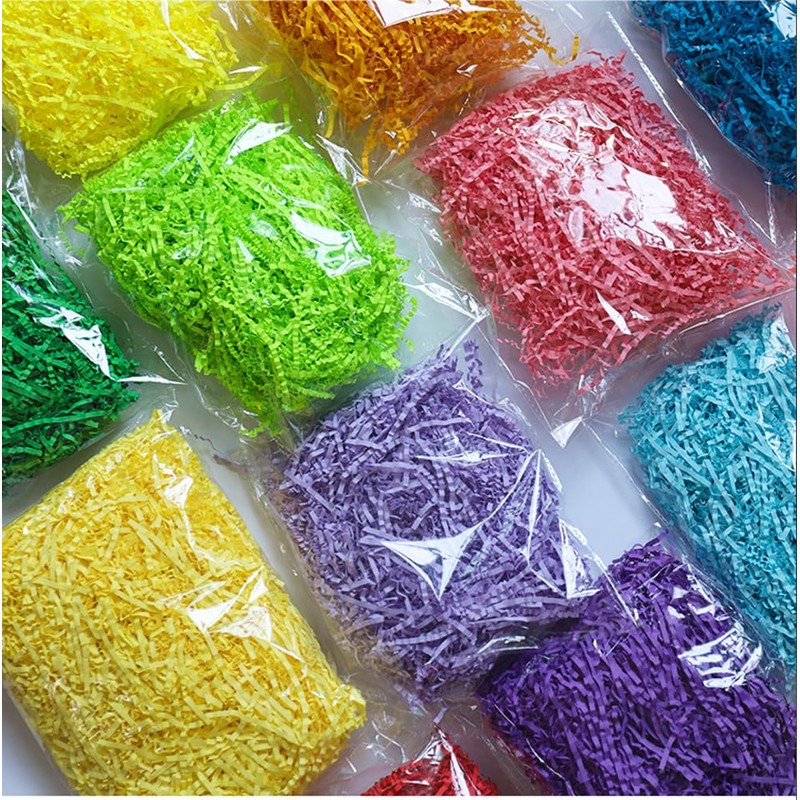 50g Raffia Paper Shred Crinkle Cut,for Easter Gift Wrapping Craft