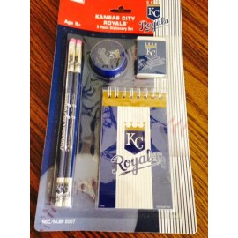 KANSAS CITY ROYALS  SET OF 3 (NOTEPAD-2 PENCILS-SHARPE