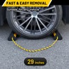 ROBLOCK Wheel Chocks (2pair/4pack with Rope) for RV Trailer Camper