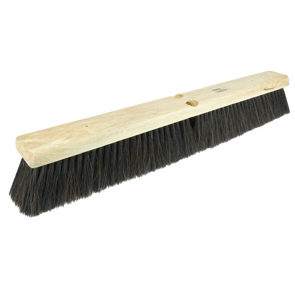 Weiler 42013 18" Fine Sweep Floor Brush, Black Horsehair & Polypropylene Fill