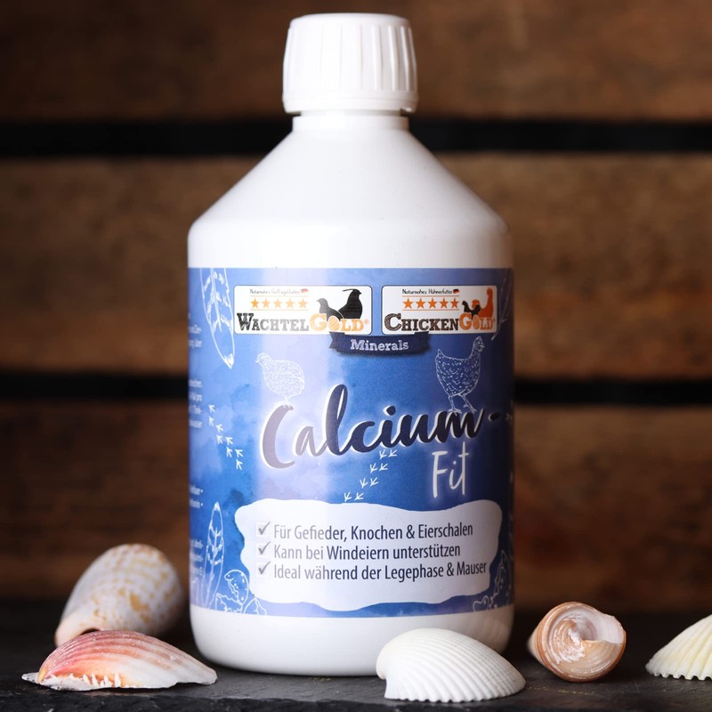 WachtelGold Calcium-Fit 500 ml Liquid Calcium Preparation for Quails, Chickens
