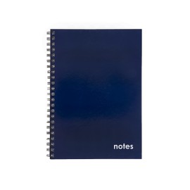 Collins Essential A4 Spiral Bound Ruled Notebook 80 Pages Dark Blue