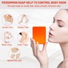 6 PCS Persimmon Soap Bar for for Old People Smell,