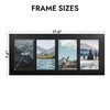Hongkee 4x6 Oak Wood Picture Frame Collage, Real Glass and