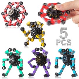 Gokeey for Mom Transformable Fidget Spinners for Kids and Adults Stress Relief Sensory Toys for Boys and Girls Fingertip Gyros Toy Birthday Party Favors for Kids Classroom Gifts